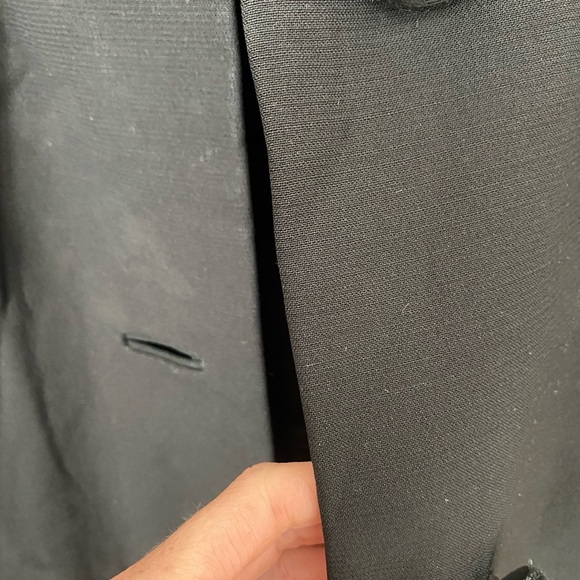 Hockanum Fabrics Steven Vintage 1960s Mink Collar Waterproof Long Coat Jacket M - Picture 8 of 10